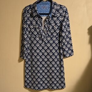 Vineyard Vines Printed Sankaty Margo Shirt Dress